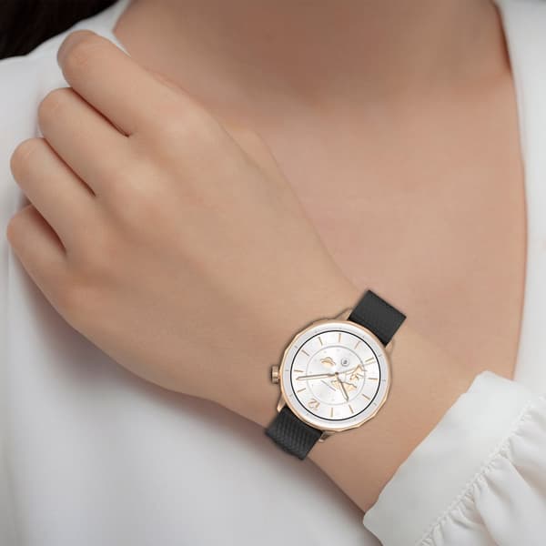 INF Tyylikäs silikoniranneke OPPO Watch X2 Minille (18 mm) Musta