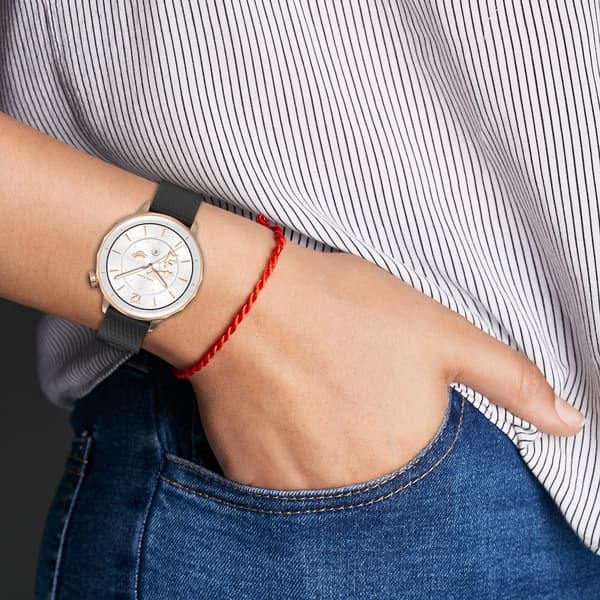 INF Tyylikäs silikoniranneke OPPO Watch X2 Minille (18 mm) Musta