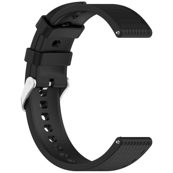 INF Tyylikäs silikoniranneke OPPO Watch X2 Minille (18 mm) Musta