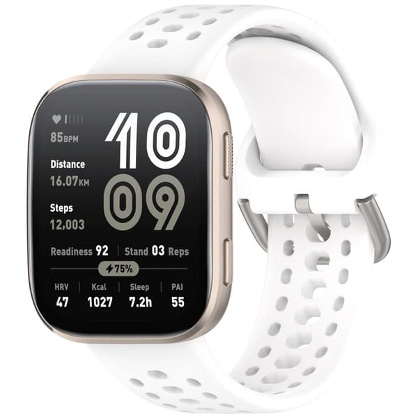 INF Snyggt silikonarmband för Amazfit Bip6 (A2435) Vit