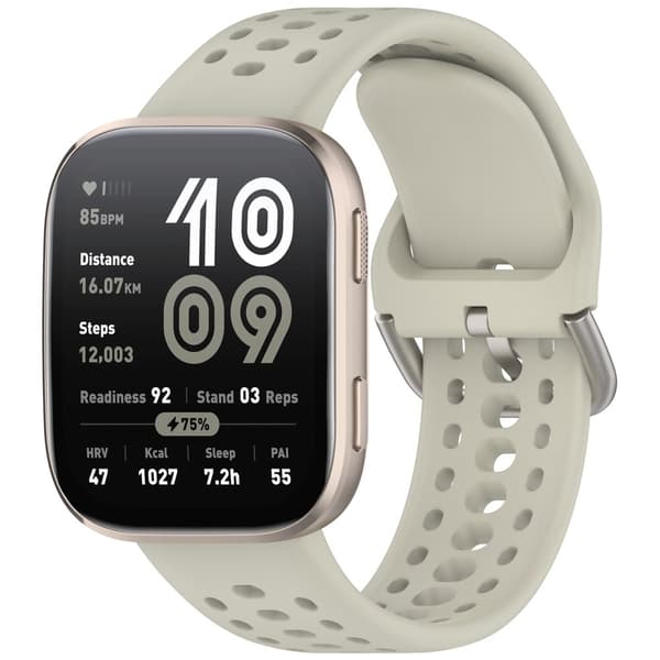 INF Snyggt silikonarmband för Amazfit Bip6 (A2435) Ljusgrå