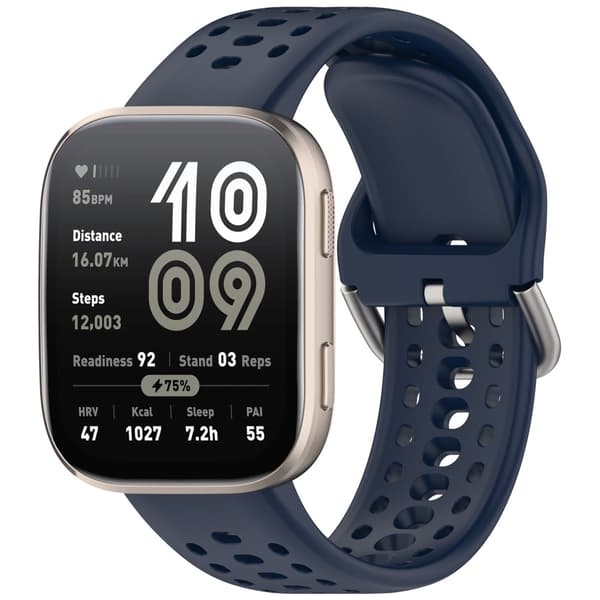INF Tyylikäs silikoniranneke Amazfit Bip6:lle (A2435) Sininen