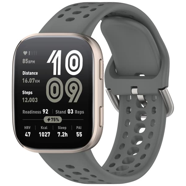 INF Klockarmband i Silikon för Amazfit Bip6 (A2435) Mörkgrå
