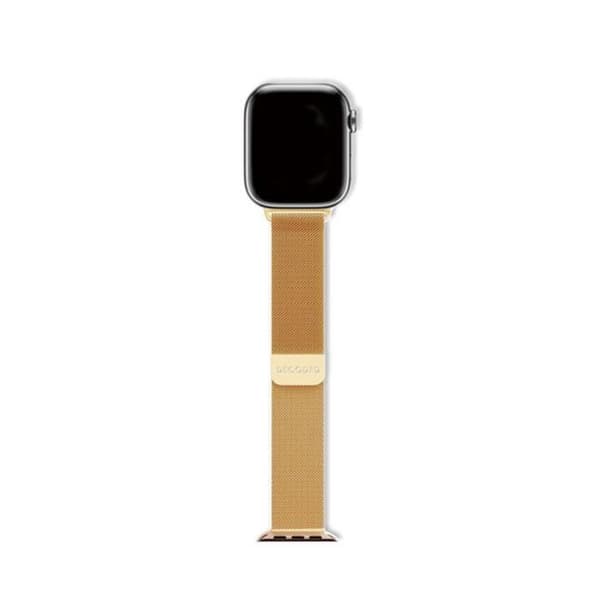 Armband för Apple Watch 38 / 40 / 41 / 42mm i Milanese Mesh Milan Traction Decoded Guld