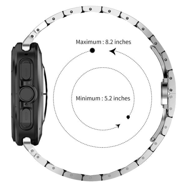 INF Iron Man Rostfritt Stålarmband för Samsung Galaxy Watch7 47mm Silver