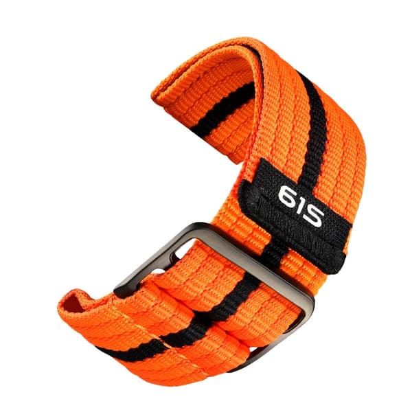 INF Garmin Fenix 8/7X/970/965 Sport Nylon -kellon ranneke Oranssi 22 mm