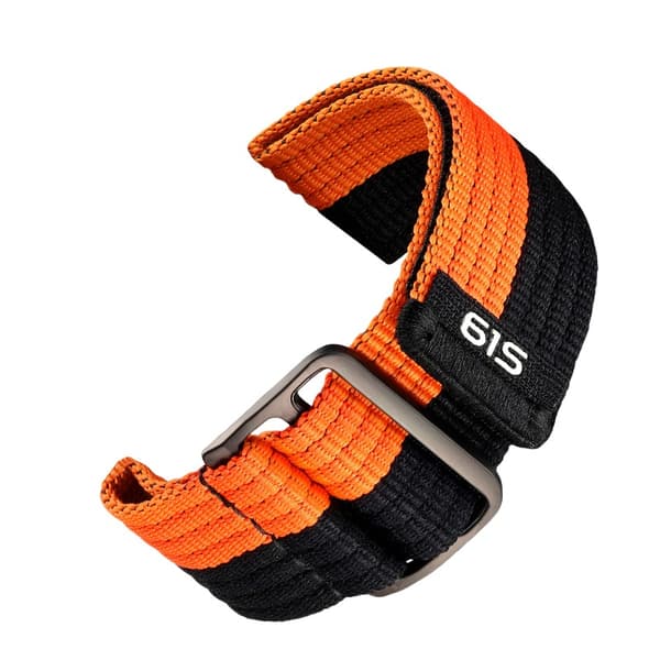 INF Garmin Fenix 8/7X/970/965 Sport Nylon Klockarmband Svart 26 mm
