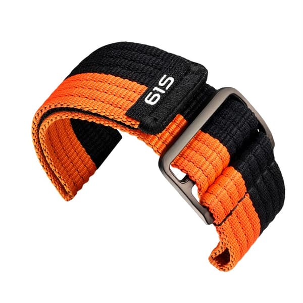 INF Garmin Fenix 8/7X/970/965 Sport Nylon Klockarmband Svart 26 mm