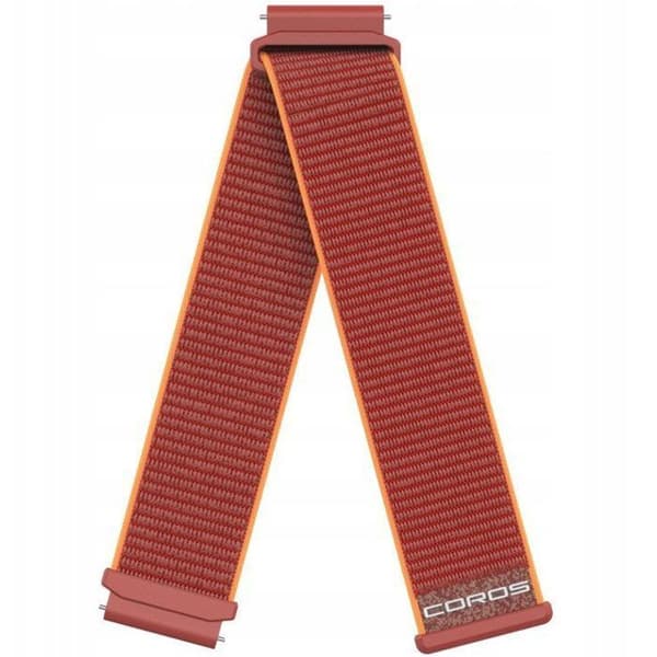 Armband till smartklocka - Coros armbandskoppling i nylon 20 mm - Korall, APEX 2, PACE 2, APEX 42'''