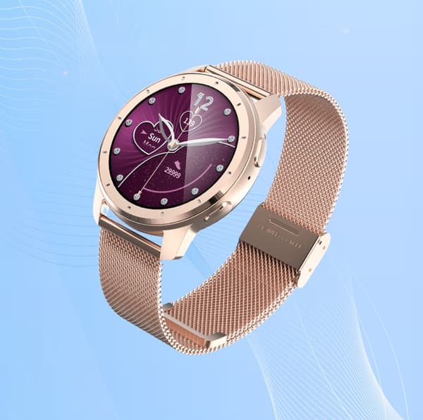 INF Steel Glue Smartwatch - Bluetooth-opkald Guld