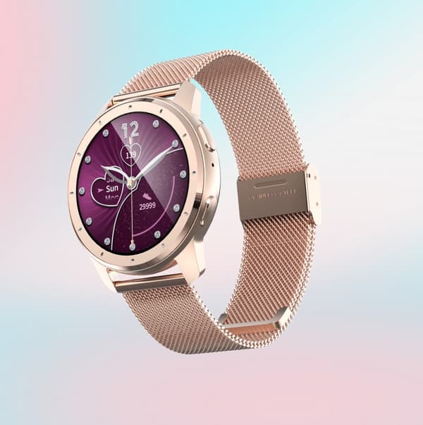 INF Steel Glue Smartwatch - Bluetooth-opkald Guld
