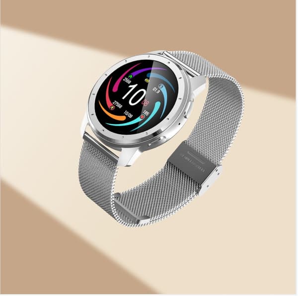 INF Steel Glue Smartwatch - Bluetooth-opkald Sølv