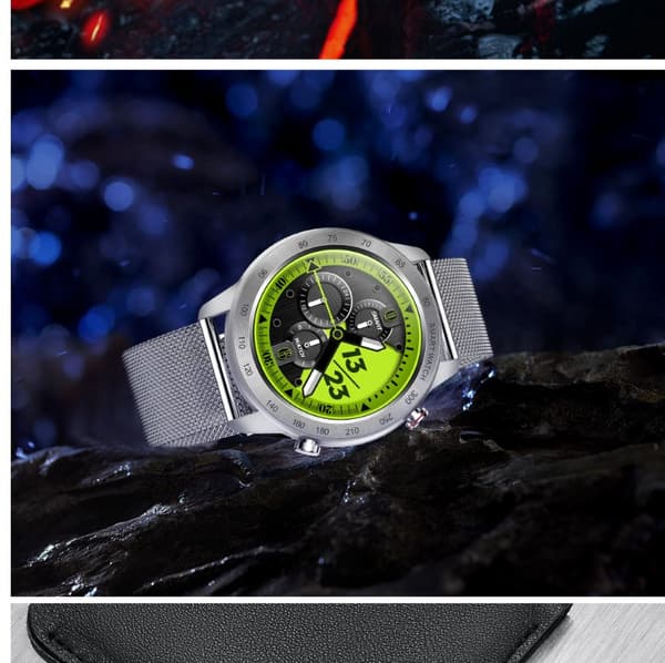INF Steel Glue Smartwatch - Bluetooth-opkald Sølv