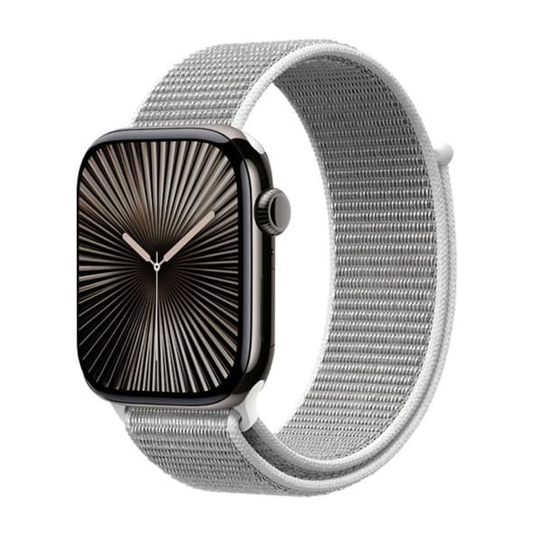Sportarmband för Apple Watch 38/40/41/42 mm (Grå Silver) Crong Nylon