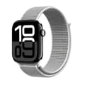 Miniatyrbild 5 av 5: Sportarmband för Apple Watch 38/40/41/42 mm (Grå Silver) Crong Nylon