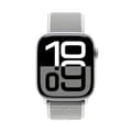 Miniatyrbild 2 av 5: Sportarmband för Apple Watch 38/40/41/42 mm (Grå Silver) Crong Nylon