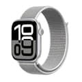Miniatyrbild 1 av 5: Sportarmband för Apple Watch 38/40/41/42 mm (Grå Silver) Crong Nylon