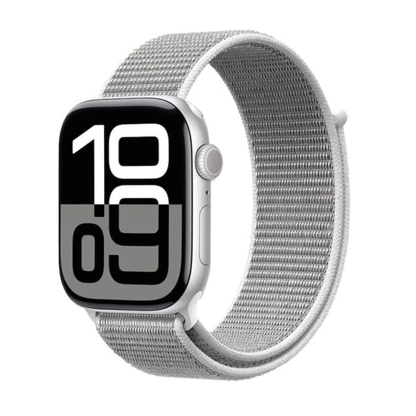 Sportarmband för Apple Watch 38/40/41/42 mm (Grå Silver) Crong Nylon