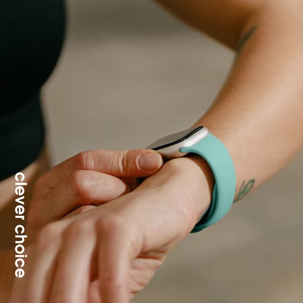 Armband för Apple Watch 38/40/41/42mm (Turkos) Crong Liquid