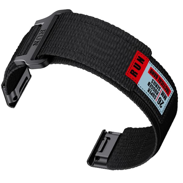 INF Garmin Fenix 8 nylonrem Sort 26 mm