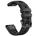 Miniatyrbilde 1 av 6: INF 22 mm silikonrem med hurtigutløser til Garmin Fenix 8 47 mm Sort