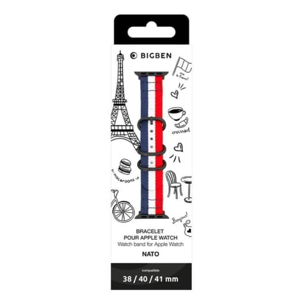 Armband för Apple Watch 38-40-41mm, vattentät, flerfärgad Bigben