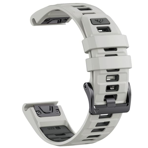 INF Silikoniranneke pikalukolla Garmin Fenix 8:lle Harmaa