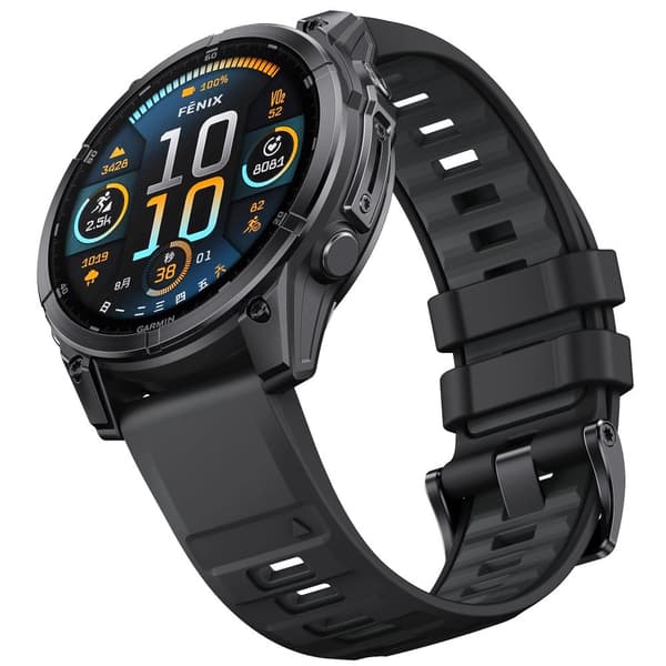 INF Garmin Fenix 8 Quick Release Strap Svart+grå 51MM