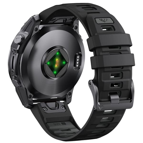 INF Garmin Fenix 8 Quick Release Strap Svart+grå 51MM