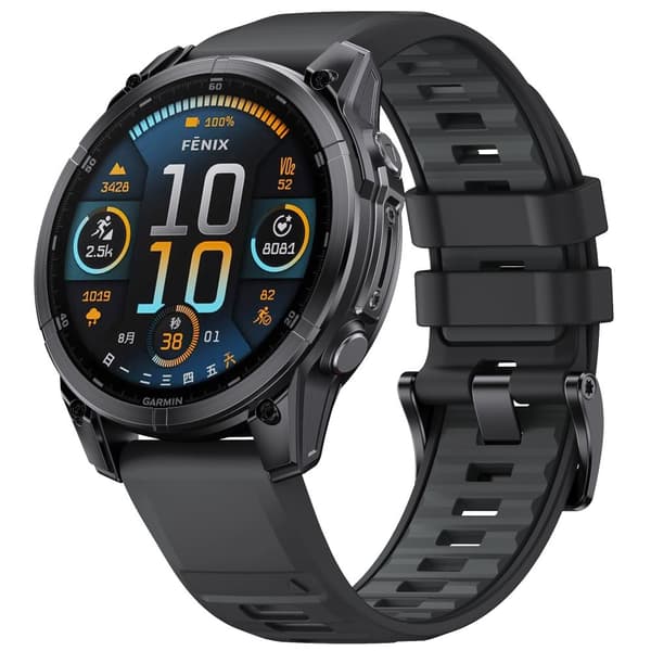 INF Garmin Fenix 8 Quick Release Strap Svart+grå 51MM