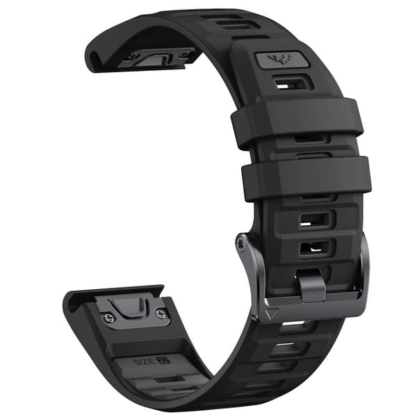 INF Garmin Fenix 8 Quick Release Strap Svart+grå 51MM