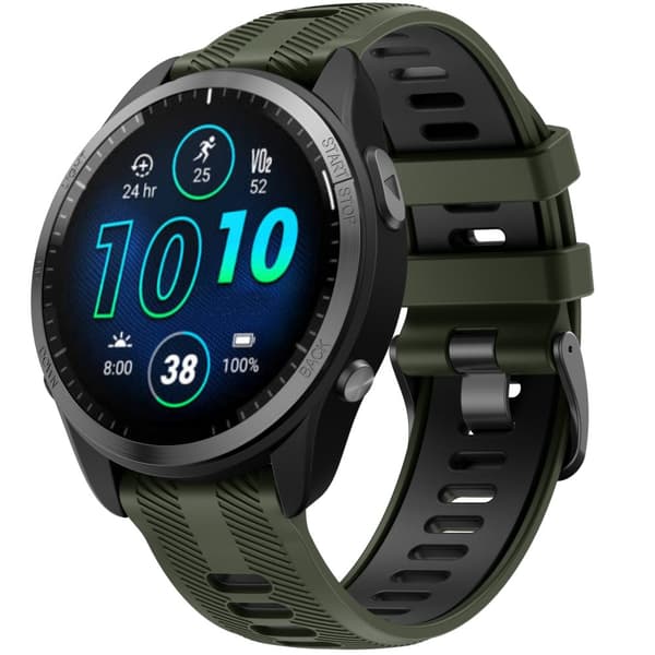 INF Snabbfäste Silikonarmband för Forerunner Grön
