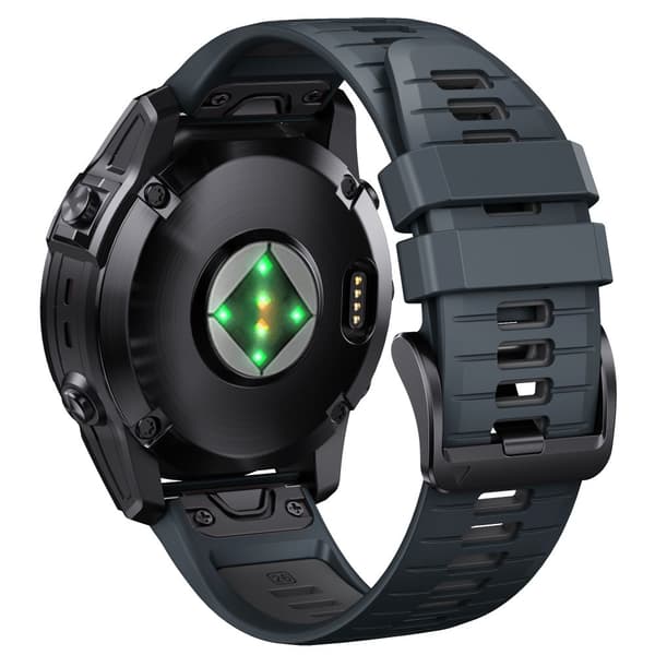 INF Stilfuld Quick Release Rem til Garmin Fenix 7X Pro Mørkegrå