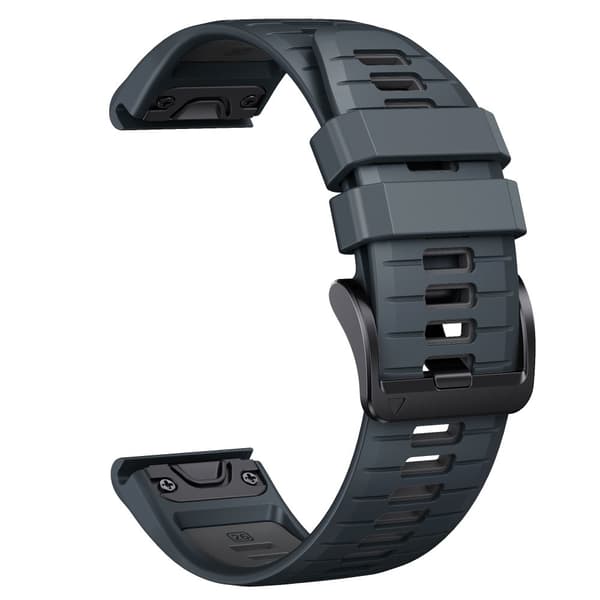 INF Stilfuld Quick Release Rem til Garmin Fenix 7X Pro Mørkegrå