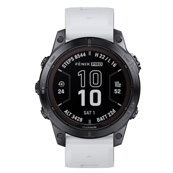 INF Stilfuld Quick Release Rem til Garmin Fenix 7X Pro Hvid + blå