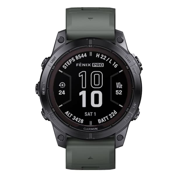 INF Snyggt snabbfäste för Garmin Fenix 7X Pro Svart + Grön