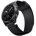 Pikkukuva 1 / 5: INF Pikalukittava 26 mm:n kudottu nailonranneke Garmin-kelloihin Musta