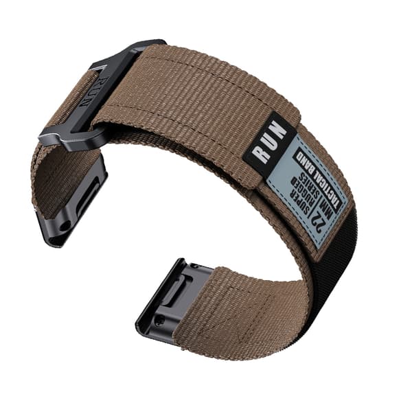 INF Garmin Fenix 8 nylonvevd reim Brun 22 mm