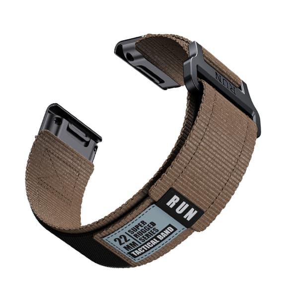 INF Garmin Fenix 8 nylonvevd reim Brun 22 mm