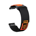 Miniatyrbilde 1 av 4: INF Garmin Fenix 8 nylonvevd reim Sort 26 mm