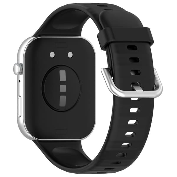 INF Silikonarmband för Huawei Fit 4 - Ljusrosa, Silverspänne Svart