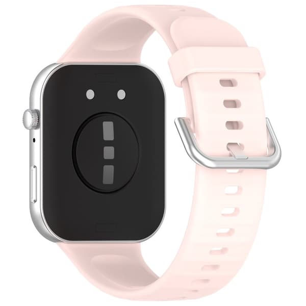 INF Silikonerem til Huawei Fit 4 - Lys Pink, Sølvspænde Fyrretræ