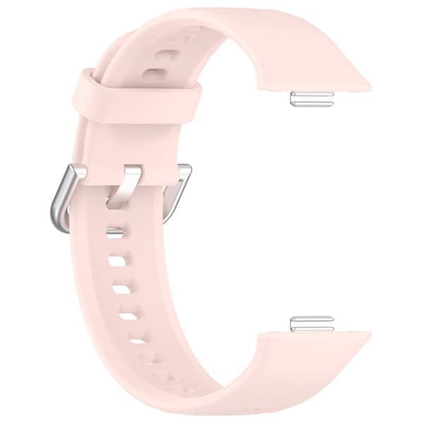 INF Silikonerem til Huawei Fit 4 - Lys Pink, Sølvspænde Fyrretræ