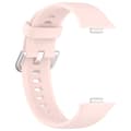 Miniatyrbillede 4 af 4: INF Silikonerem til Huawei Fit 4 - Lys Pink, Sølvspænde Fyrretræ