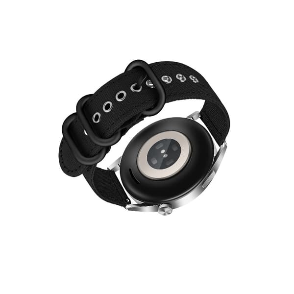 INF Premium 24mm kangasranneke Suunto 9 -kelloon Musta