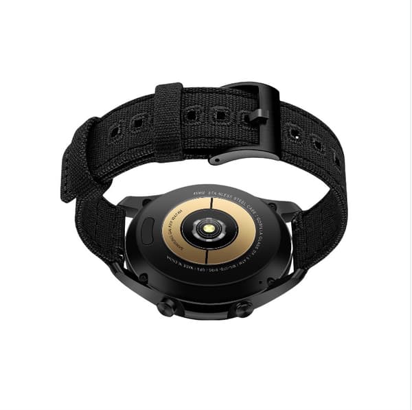 INF 24 mm lærredsrem til Suunto 9 Sort
