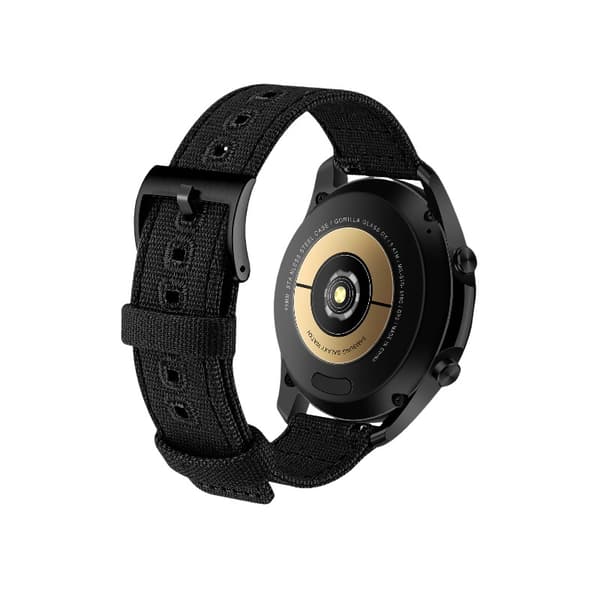 INF 24 mm lærredsrem til Suunto 9 Sort