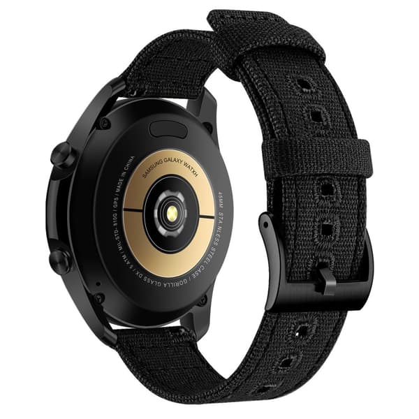 INF 24 mm lærredsrem til Suunto 9 Sort