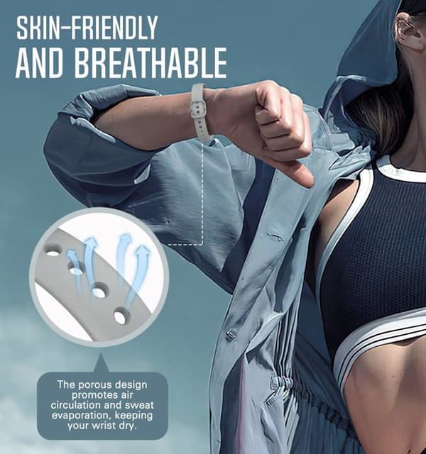 Moko 2-pack band kompatibla med Samsung Galaxy Fit 2, justerbar TPE ersättningsurrem, svart/grå