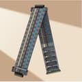 Miniatyrbilde 4 av 4: INF Høy elastisk nylonrem for Casio G-SHOCK GA110/700/DW-5600 Svart+grå